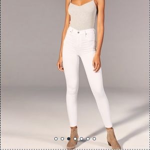 Abercrombie & Fitch High Rise White Jean Jegging